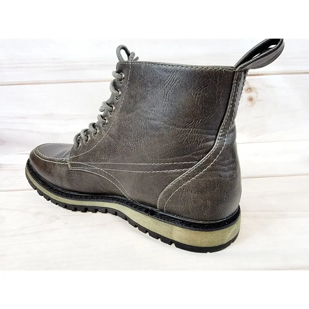 Hawke and Co. Sierra Boot Brown Size 9.5 Mens Shoes Memory Foam Leather